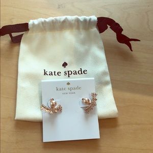 Kate Spade Chantilly Charm rose gold earrings